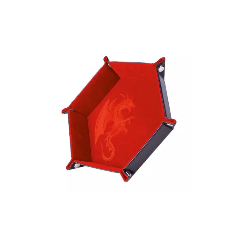 Rangement Dés Jeu Plateau à Dés Pliable En Cuir PU - Hexagone - Pour