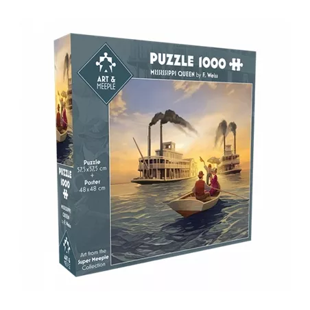 PUZZLE ART & MEEPLE – PUZZLE 1000 PIECES MISSISSIPI QUEEN