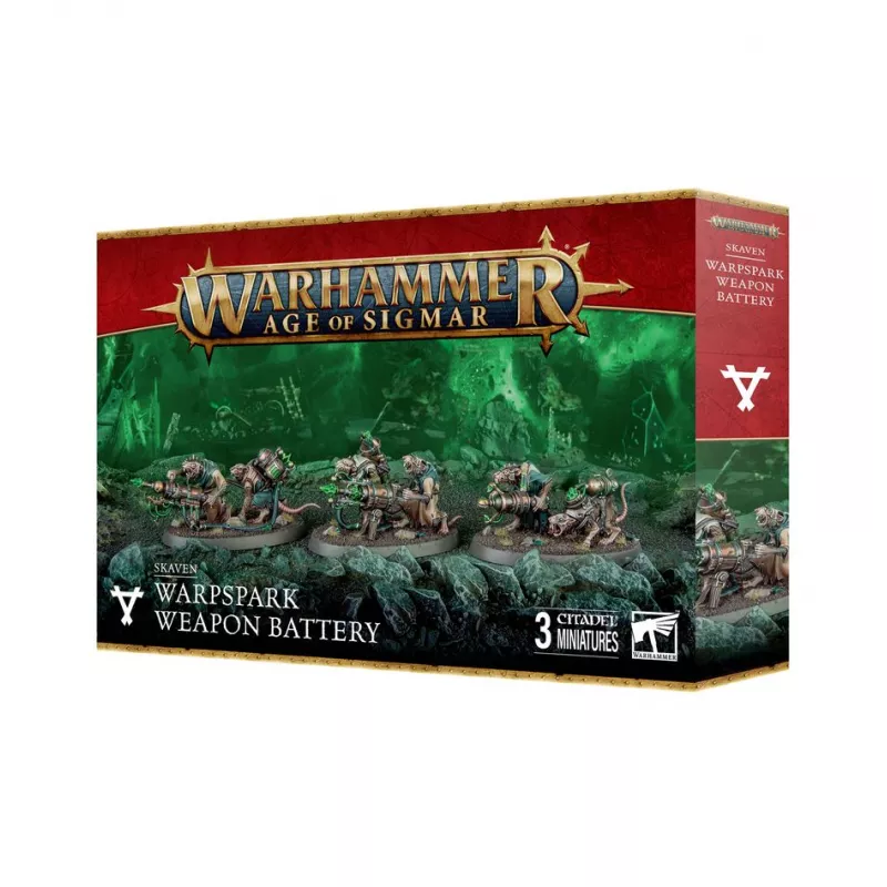 WARHAMMER AGE OF SIGMAR : SKAVENS - BATTERIE D'ARMES MALETINCELLEAG... WARHAMMER AGE OF SIGMAR : SKAVENS - BATTERIE D'ARMES MALETINCELLEAG...