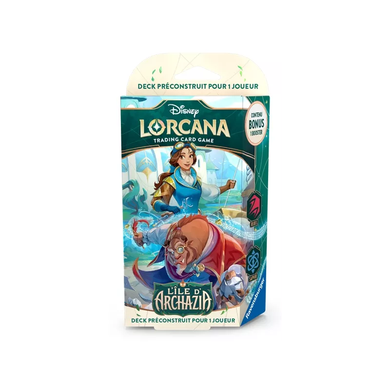 DISNEY LORCANA DECK CHAPITRE 7 L'ILE D'ARCHAZIA RUBY & SAPHIRDECK D...