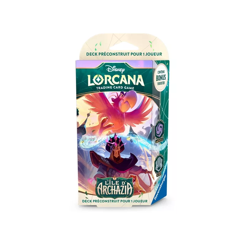 DISNEY LORCANA CHAPITRE 7 DECK L'ILE D'ARCHAZIA AMETHYSTE & ACIERDE...