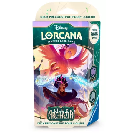 DISNEY LORCANA CHAPITRE 7 DECK L'ILE D'ARCHAZIA AMETHYSTE & ACIERDE...