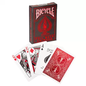 BICYCLE ULTIMATES - METALLUXE RED FOIL BACK COBALTJEUX DE CARTES Re...