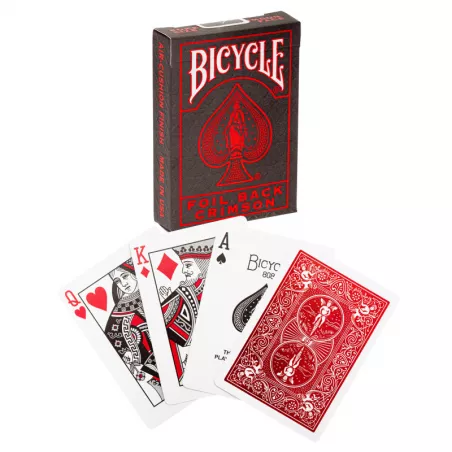 BICYCLE ULTIMATES - METALLUXE RED FOIL BACK COBALTJEUX DE CARTES Re...