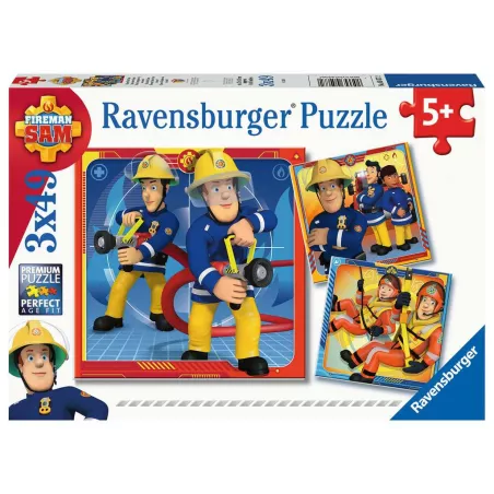 PUZZLE PUZZLE 3X49 PIECES SAM LE POMPIER