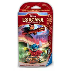 DISNEY LORCANA CHAPITRE 8 DECK LE REGNE DE JAFAR RUBIS & ACIER