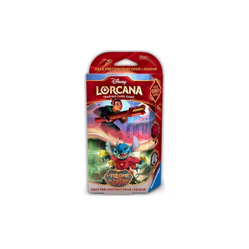 DISNEY LORCANA CHAPITRE 8 DECK LE REGNE DE JAFAR RUBIS & ACIER DISNEY LORCANA CHAPITRE 8 DECK LE REGNE DE JAFAR RUBIS & ACIER