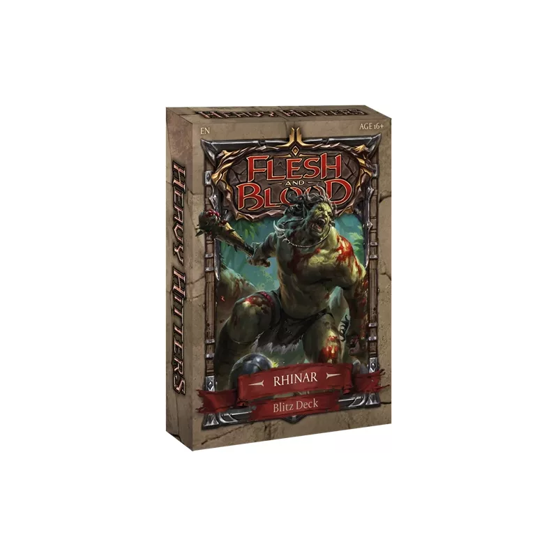 FLESH&BLOOD DECK DE BLITZ HEAVY HITTER EN - RHINAR FLESH&BLOOD DECK DE BLITZ HEAVY HITTER EN - RHINAR