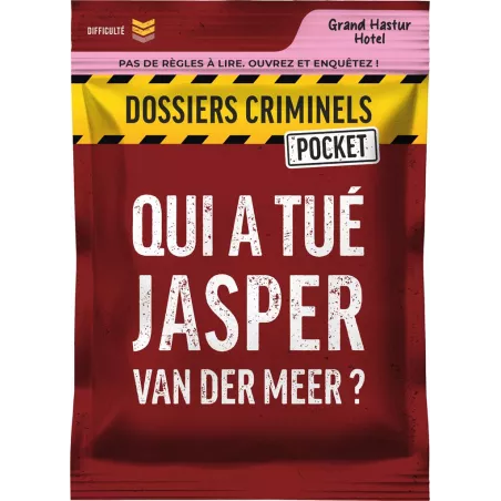 DOSSIERS CRIMINELS POCKET : QUI A TUE JASPER VAN DER MEER 