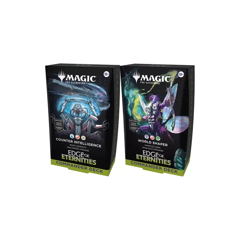 MTG : AUX PORTES DES ETERNITES LOT DES 2 DECKS COMMANDER ENAUX PORT... MTG : AUX PORTES DES ETERNITES LOT DES 2 DECKS COMMANDER ENAUX PORT...