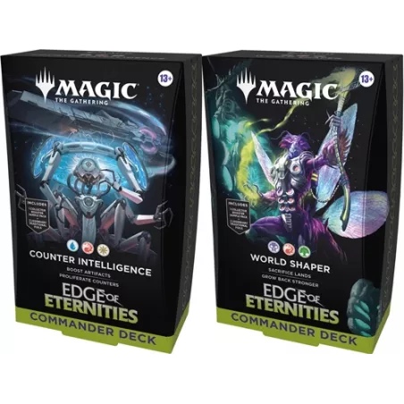 MTG : AUX PORTES DES ETERNITES LOT DES 2 DECKS COMMANDER ENAUX PORT...