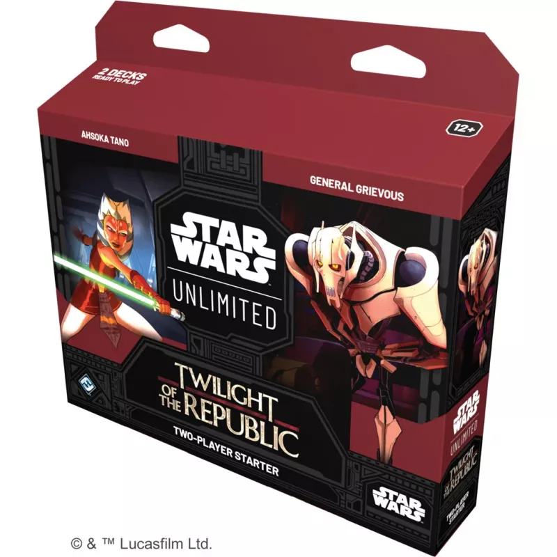 STAR WARS UNLIMITED S3 : TWILIGHT OF THE REPUBLIC STARTER TWO-PLAYE... STAR WARS UNLIMITED S3 : TWILIGHT OF THE REPUBLIC STARTER TWO-PLAYE...