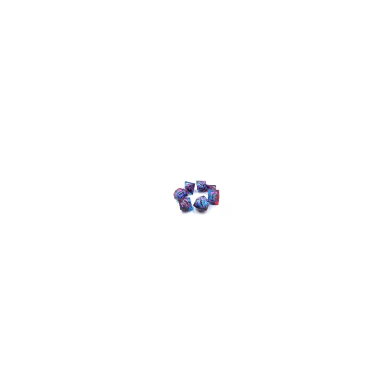 SET DE 7 DES EYEBALL 5 - VIOLET - ROSE DES & BOURSES SET DE 7 DES EYEBALL 5 - VIOLET - ROSE DES & BOURSES