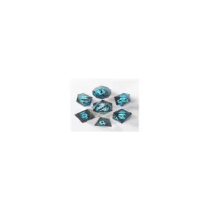 SET DE 7 DES EYEBALL 23 - NOIR - BLEUDES & BOURSES