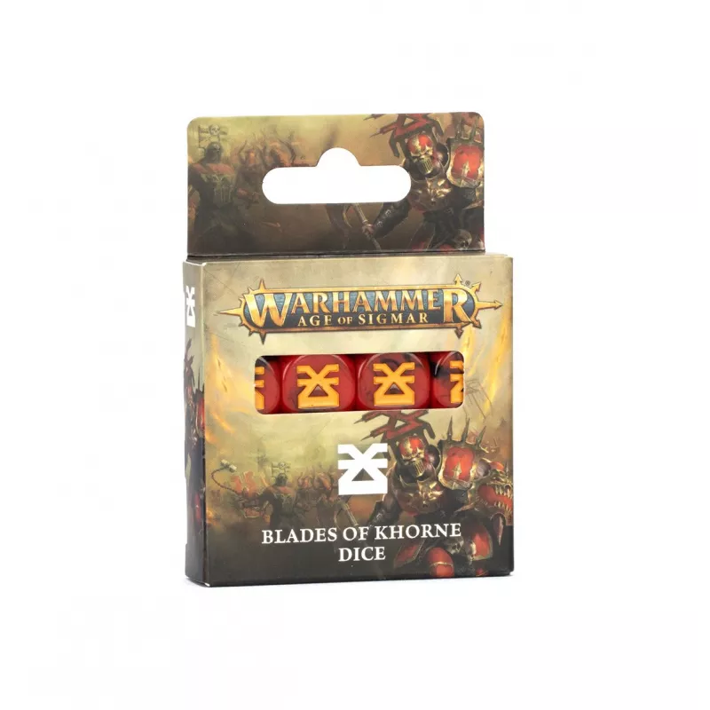 WARHAMMER AGE OF SIGMAR - BLADES OF KHORNE - DICE WARHAMMER AGE OF SIGMAR - BLADES OF KHORNE - DICE