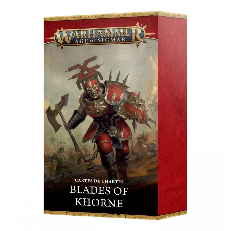 WARHAMMER AGE OF SIGMAR - CARTES DE CHARTES - BLADES OF KHORNE