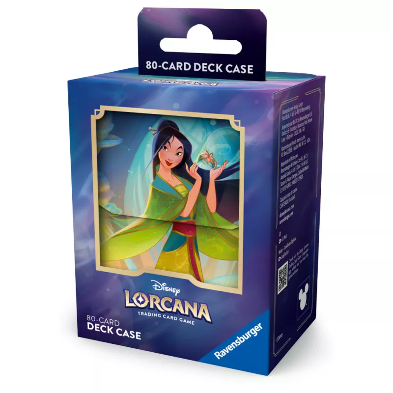 DISNEY LORCANA DECK BOX MULANSLEEVE, DECK BOX & PLAYMAT Boîte de ra... DISNEY LORCANA DECK BOX MULANSLEEVE, DECK BOX & PLAYMAT Boîte de ra...