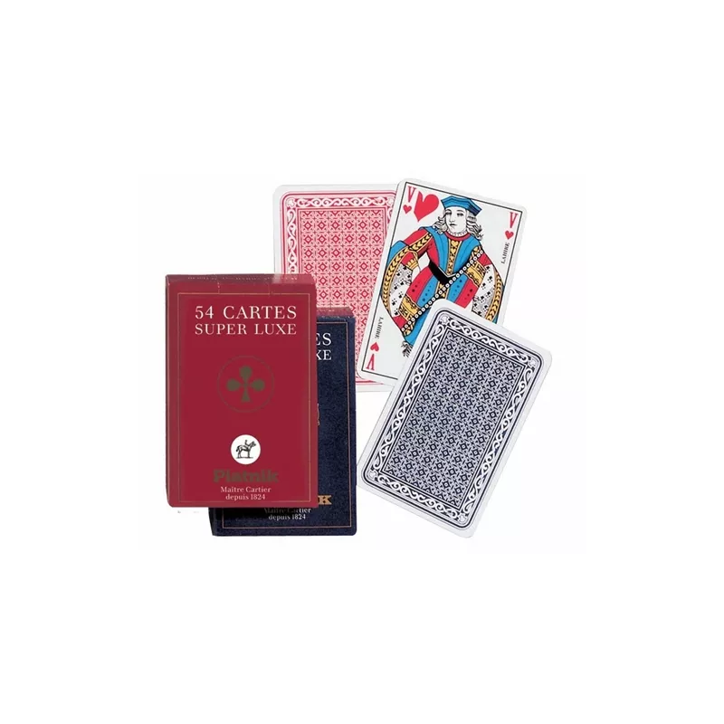 JEUX DE 54 CARTES SUPER LUXEJEUX DE CARTES Jeu de 54 cartes françai... JEUX DE 54 CARTES SUPER LUXEJEUX DE CARTES Jeu de 54 cartes françai...
