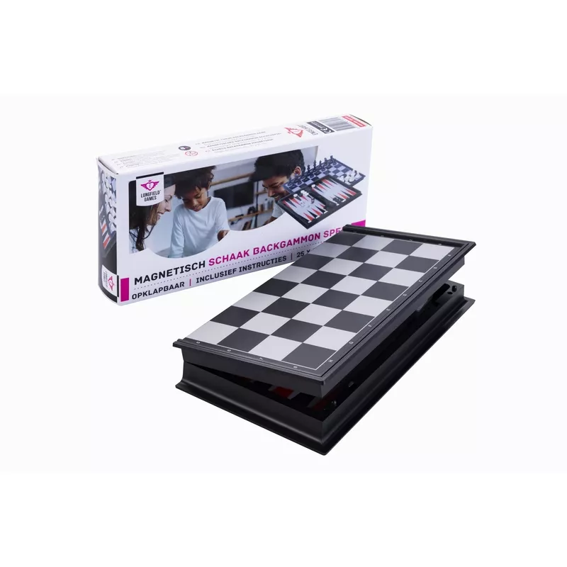 2 JOUEURS ECHECS BACKGAMMON MAGNETIQUE 25CM 2 JOUEURS ECHECS BACKGAMMON MAGNETIQUE 25CM