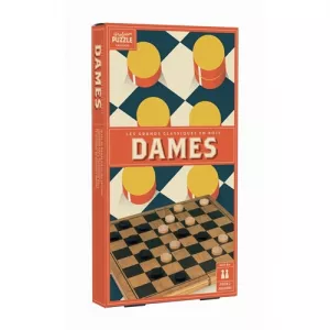 2 JOUEURS DAMES BOIS VINTAGE