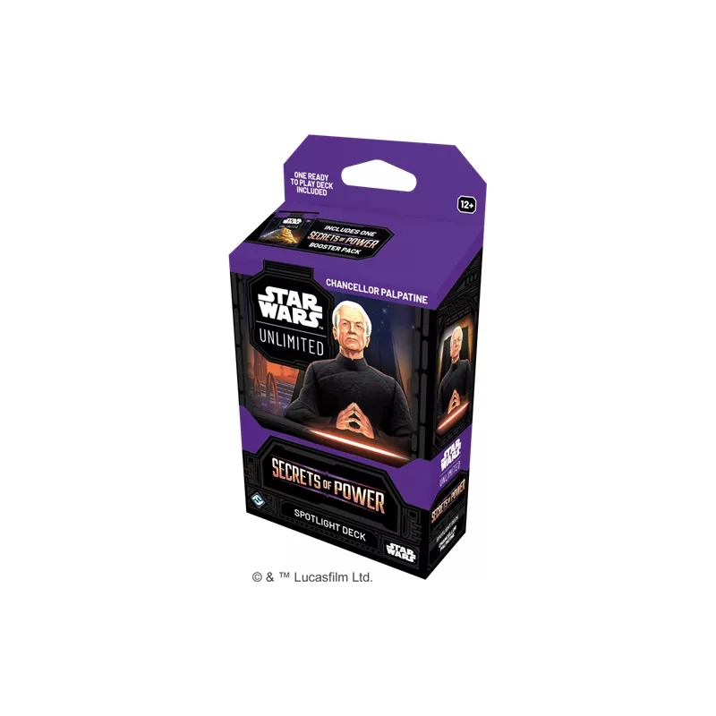 STAR WARS UNLIMITED S6 : SECRETS DU POUVOIR DECK - CHANCELLOR PALPATINE EN STAR WARS UNLIMITED S6 : SECRETS DU POUVOIR DECK - CHANCELLOR PALPATINE EN