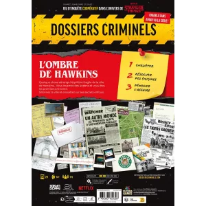 JEUX D'ENIGME DOSSIERS CRIMINELS - STRANGER THINGS - L'OMBRE DE HAW...