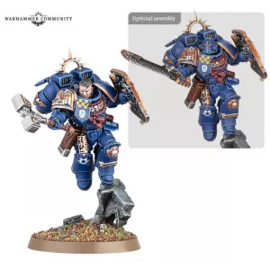 WARHAMMER 40K : SPACE MARINES - CAPTAIN - WITH JUMP PACK AND RELIC SHIELD