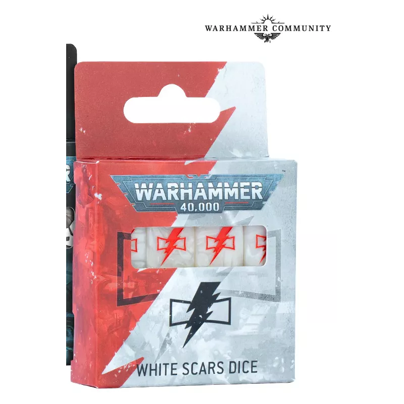 WARHAMMER 40K : WHITE SCARS DICE   WARHAMMER 40K : WHITE SCARS DICE