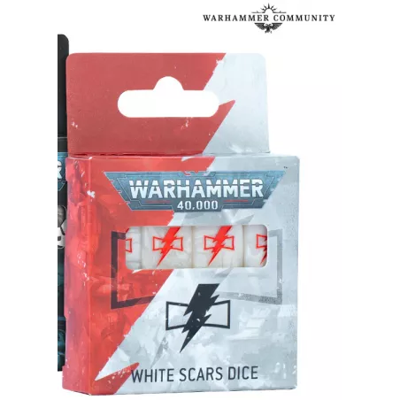 WARHAMMER 40K : WHITE SCARS DICE  