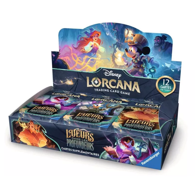 DISNEY LORCANA DISPLAY CHAPITRE 10 : LUEURS DANS LES PROFONDEURS DISNEY LORCANA DISPLAY CHAPITRE 10 : LUEURS DANS LES PROFONDEURS