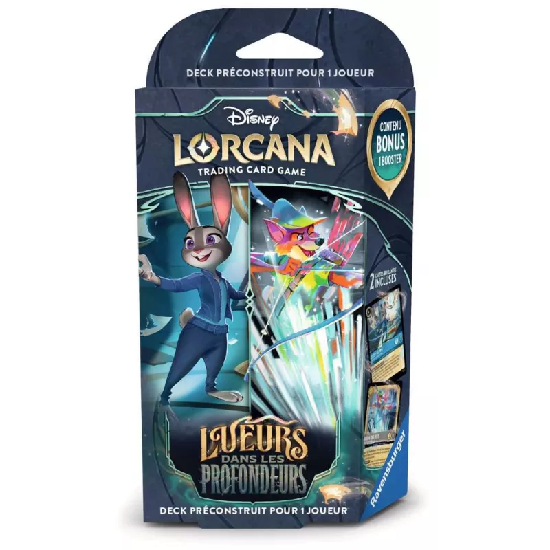 DISNEY LORCANA CHAPITRE 10 DECK LUEURS DANS LES PROFONDEURS JUDY/ROBIN DISNEY LORCANA CHAPITRE 10 DECK LUEURS DANS LES PROFONDEURS JUDY/ROBIN