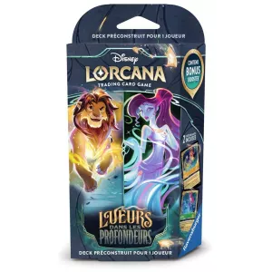 DISNEY LORCANA CHAPITRE 10 DECK LUEURS DANS LES PROFONDEURS SIMBA/MEGARA