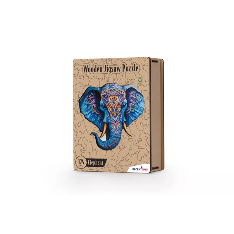 PUZZLE EN BOIS — ÉLÉPHANT 