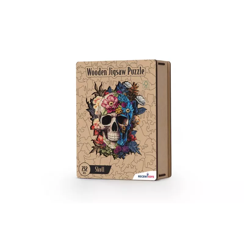 PUZZLE EN BOIS — CRÂNE 