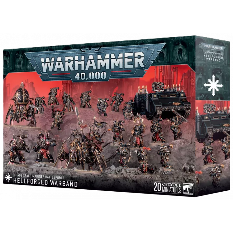 WARHAMMER 40K : BATTLEFORCE CHAOS SPACE MARINES: HELLFORGED WARBAND