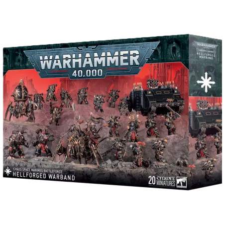 WARHAMMER 40K : BATTLEFORCE CHAOS SPACE MARINES: HELLFORGED WARBAND