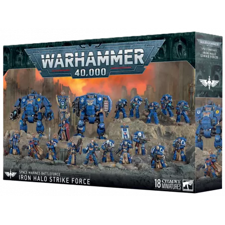 WARHAMMER 40K : BATTLEFORCE SPACE MARINES: IRON HALO STRIKE FORCE