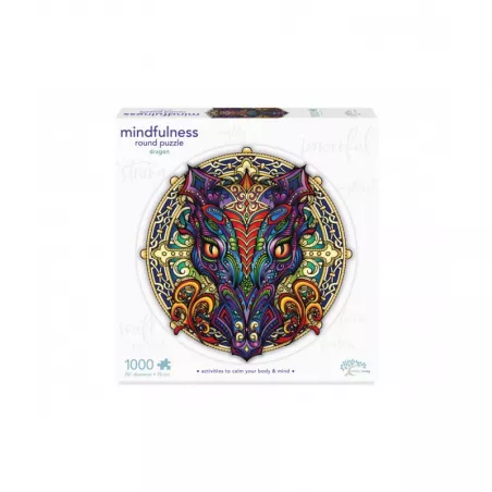 MINDFUL LIVING 1000PCS - MANDALA PUZZLE - DRAGON