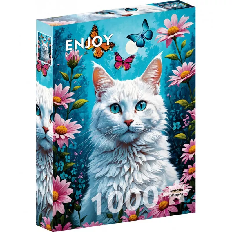 PUZZLE 1000 PCS - WHITE CAT 
