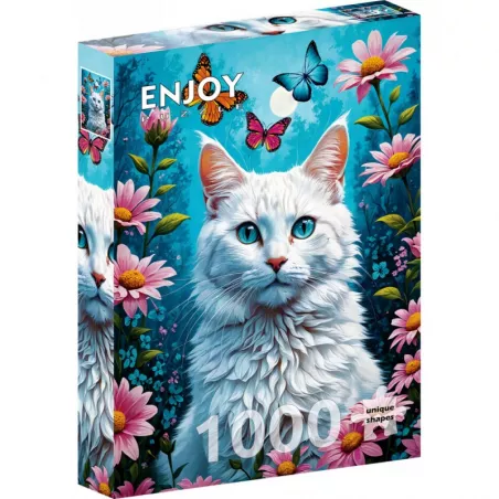 PUZZLE 1000 PCS - WHITE CAT 