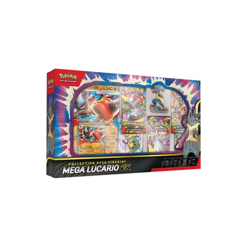 POKEMON COFFRET COLLECTION FIGURINE MEGA-LUCARIO