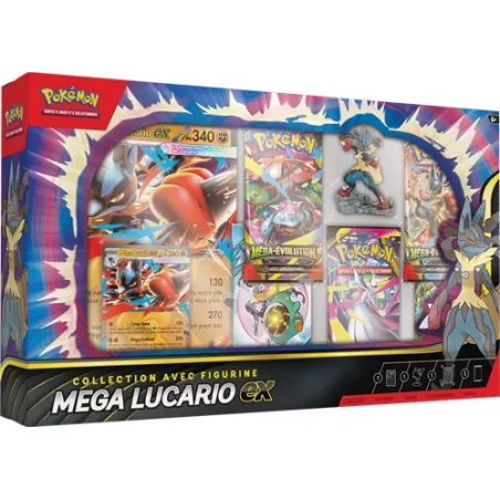 POKEMON COFFRET COLLECTION FIGURINE MEGA-LUCARIO