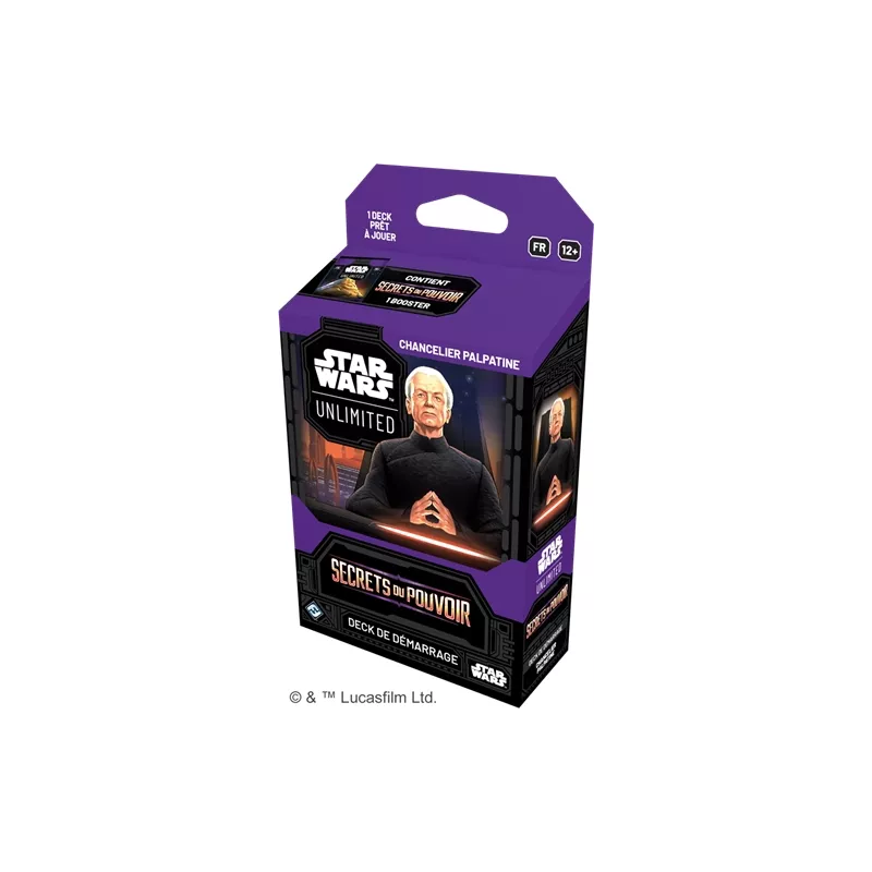 STAR WARS UNLIMITED S6 : SECRETS DU POUVOIR DECK - CHANCELIER PALPATINE FR