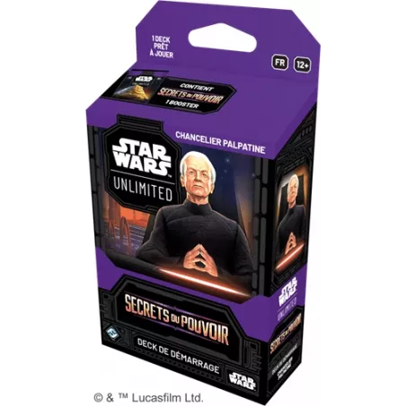 STAR WARS UNLIMITED S6 : SECRETS DU POUVOIR DECK - CHANCELIER PALPATINE FR