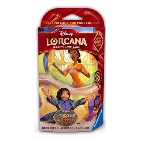 DISNEY LORCANA CHAPITRE 8 DECK LE REGNE DE JAFAR AMBRE & AMETHYSTE