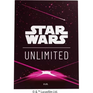 SW UNLIMITED ART SLEEVES : CARD BACK MAGENTA