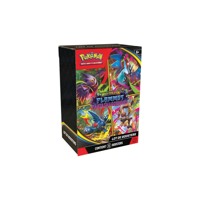 POKEMON ME02 - BUNDLE 6 BOOSTERS FLAMMES FANTASMAGORIQUES