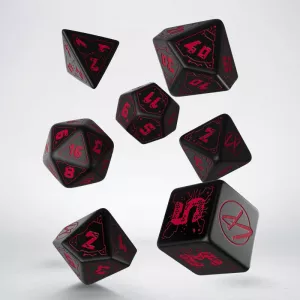 SET DE DES CYBERPUNK RED : BLOOD OVER CHROME