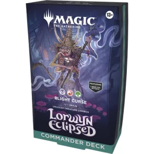 MTG : LORWYN ÉCLIPSÉ DECK COMMANDER BLIGHT CURSE EN