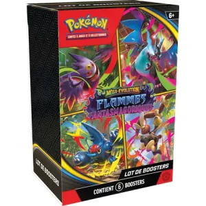 POKEMON ME02 - BUNDLE 6 BOOSTERS FLAMMES FANTASMAGORIQUES